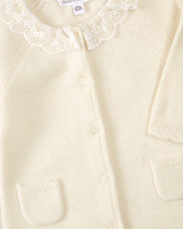 PREMIER TROUSSEAU FILLE COMBILONGUE7 - Nacre CB32060