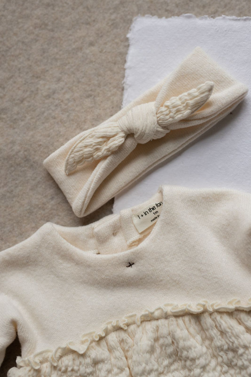 INES SOFT CAPSULE FLEECE bandeau - ecru
