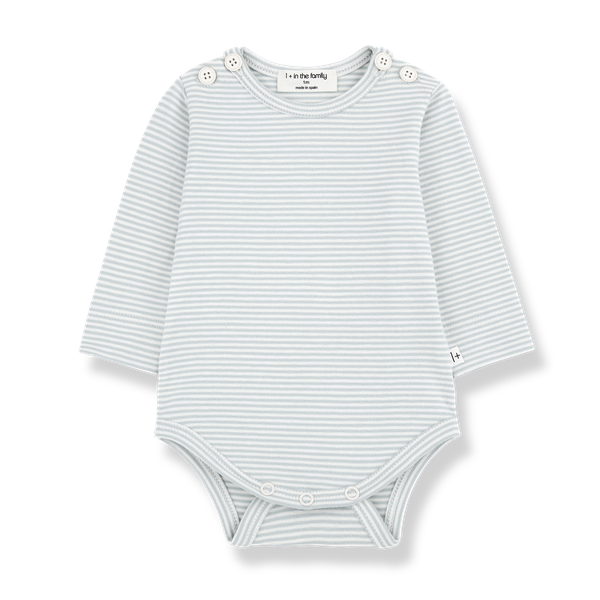 BIEL STRIPED ORGANIC JERSEY body - nuvola