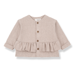 VANESSA SOFT PLAIN FLEECE girly jacket - nude (light pink)