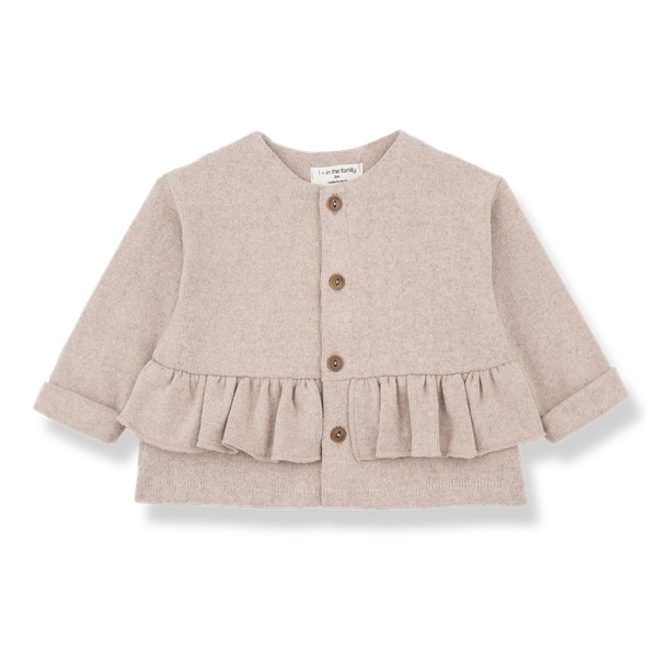 VANESSA SOFT PLAIN FLEECE girly jacket - nude (light pink)