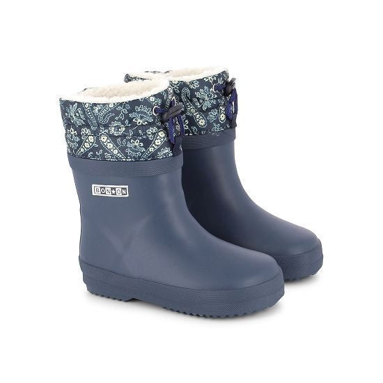 PLOC FUR CAOUTCHOUC-NYLO - NAVY-BANDANA