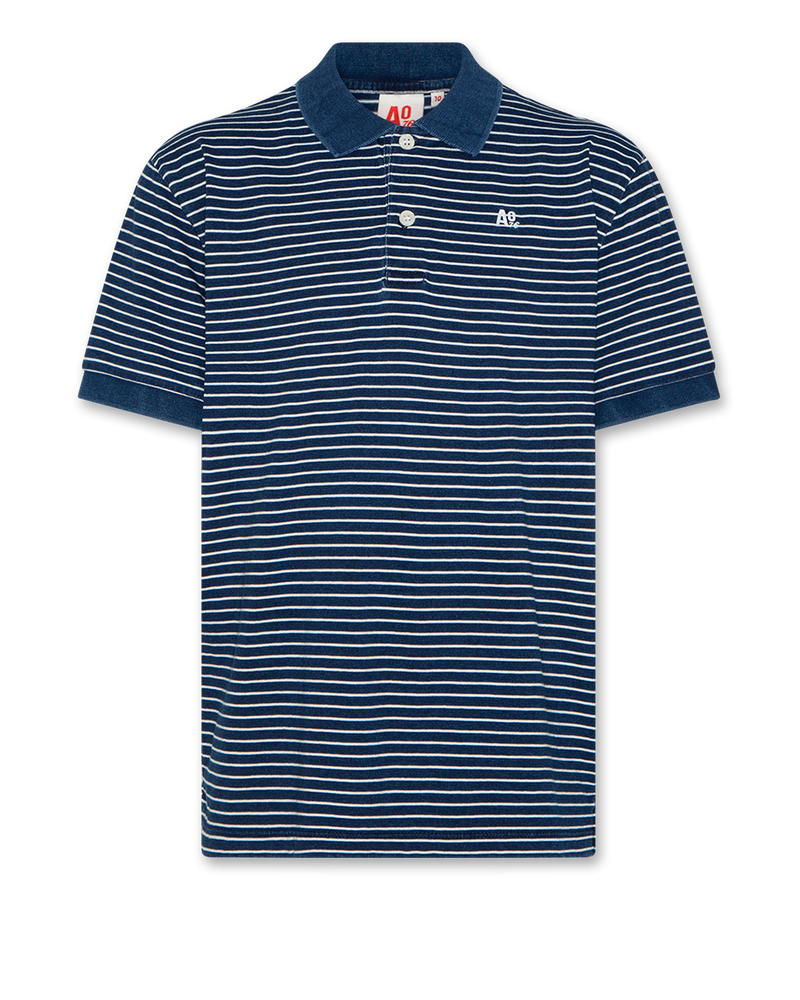 otsan polo t-shirt striped 000760 - indigo