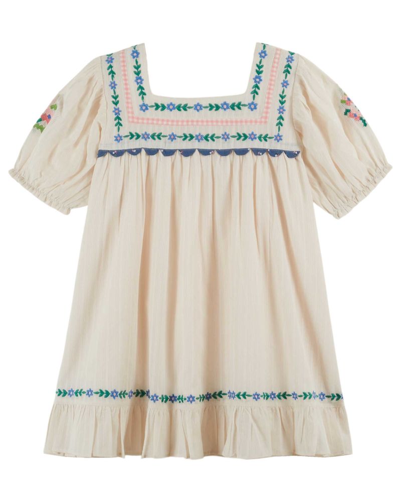 emile et ida brown vintage embroidered dress Petite posie in every stitch. Emile et Ida has arrived; dreamy French  pieces for little girls, 3 months to 10 years. Romantic. Soft.  Unapologetically charming.  Now available at the boutique and