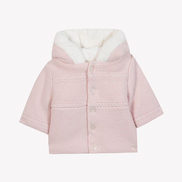 PREMIER TROUSSEAU FILLE MANTEAU1 - Rose pâle (CB40000)