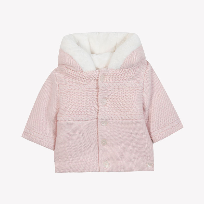 PREMIER TROUSSEAU FILLE MANTEAU1 - Rose pâle (CB40000)