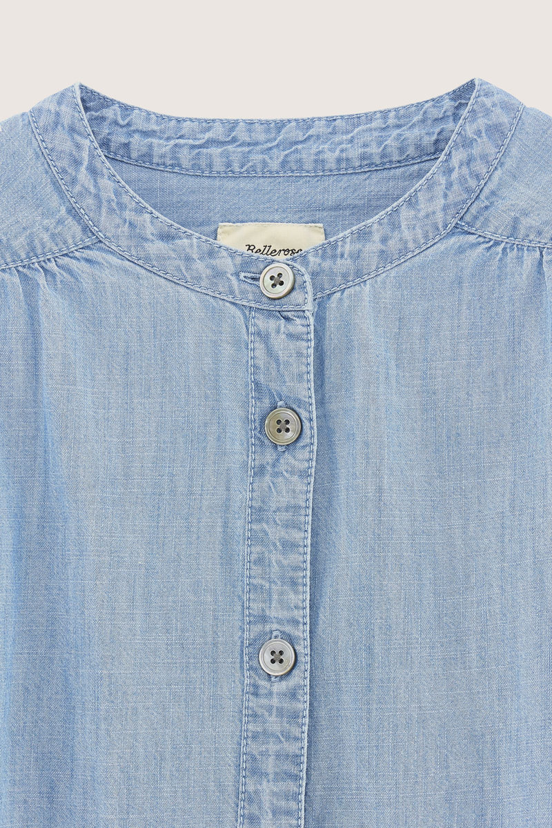 HOPSA52 D0557 SHIRT - LT BLUE STONE