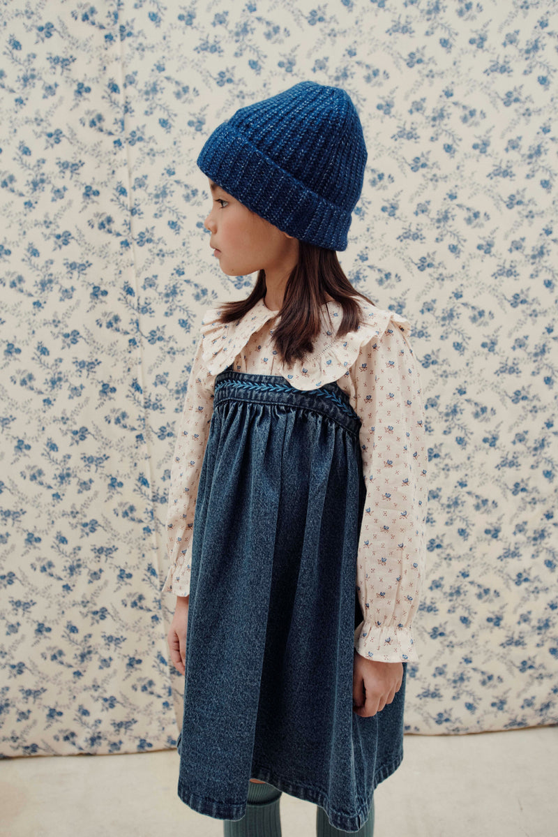 LOOSE STRAPS DRESS AC083A - DENIM
