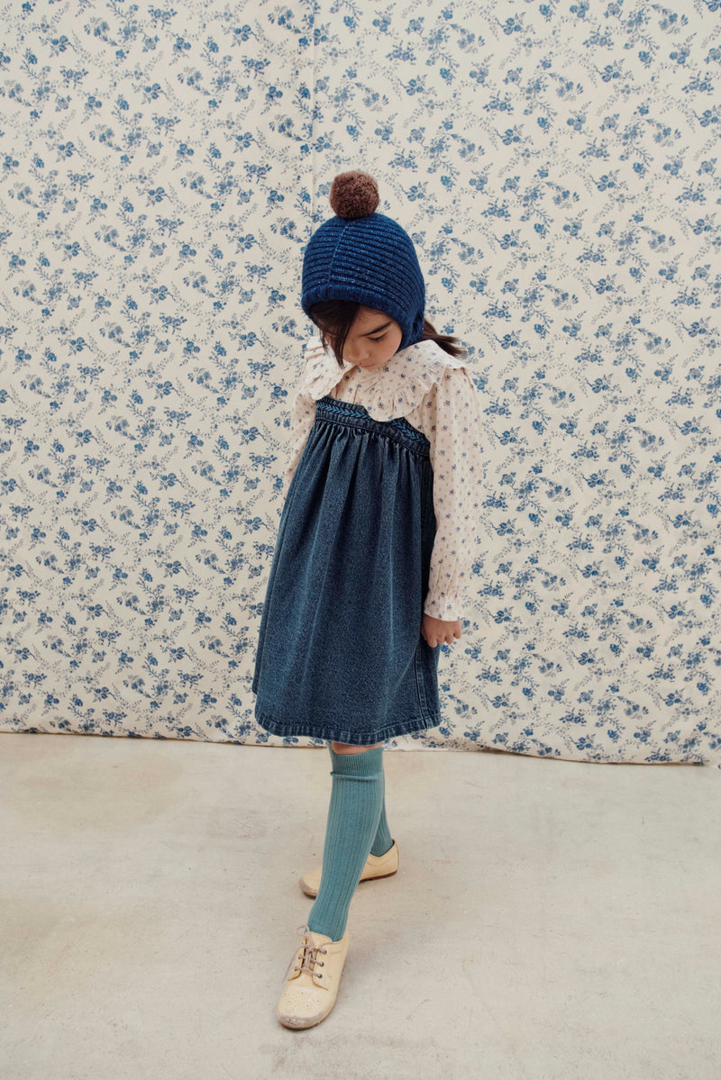 LOOSE STRAPS DRESS AC083A - DENIM