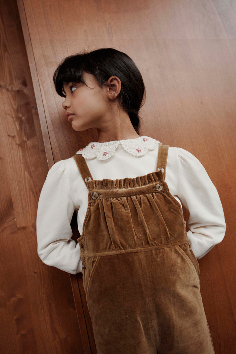 CROCHET COLLAR SWEATSHIRT AC001 - CREME