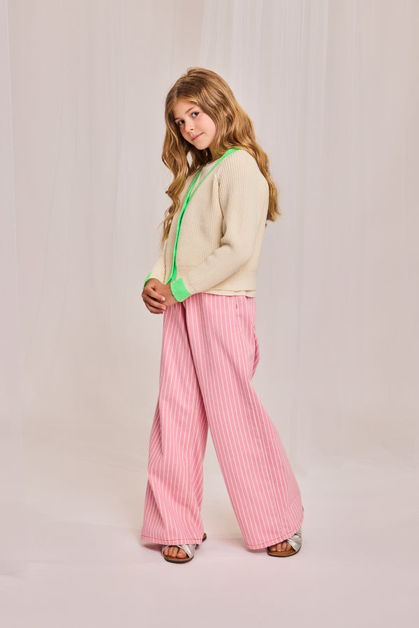 leyla striped pants 000528 - pink