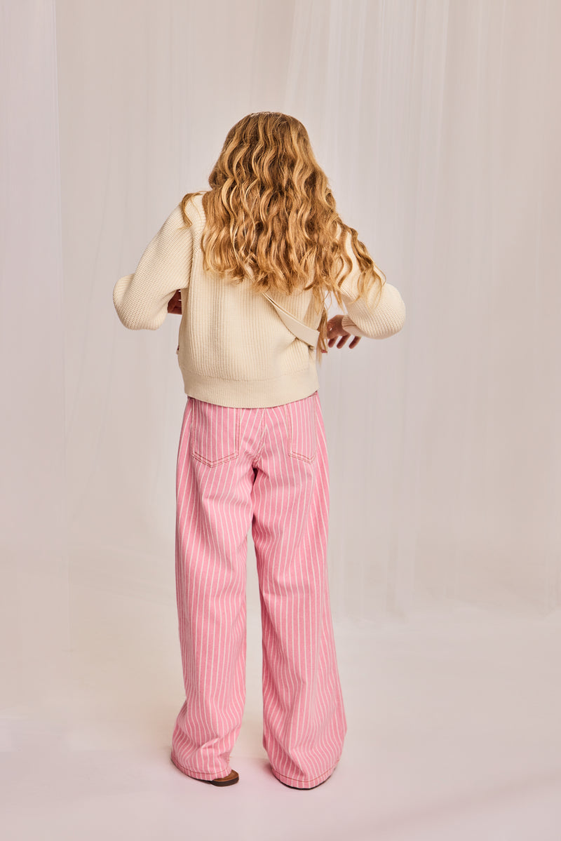 leyla striped pants 000528 - pink