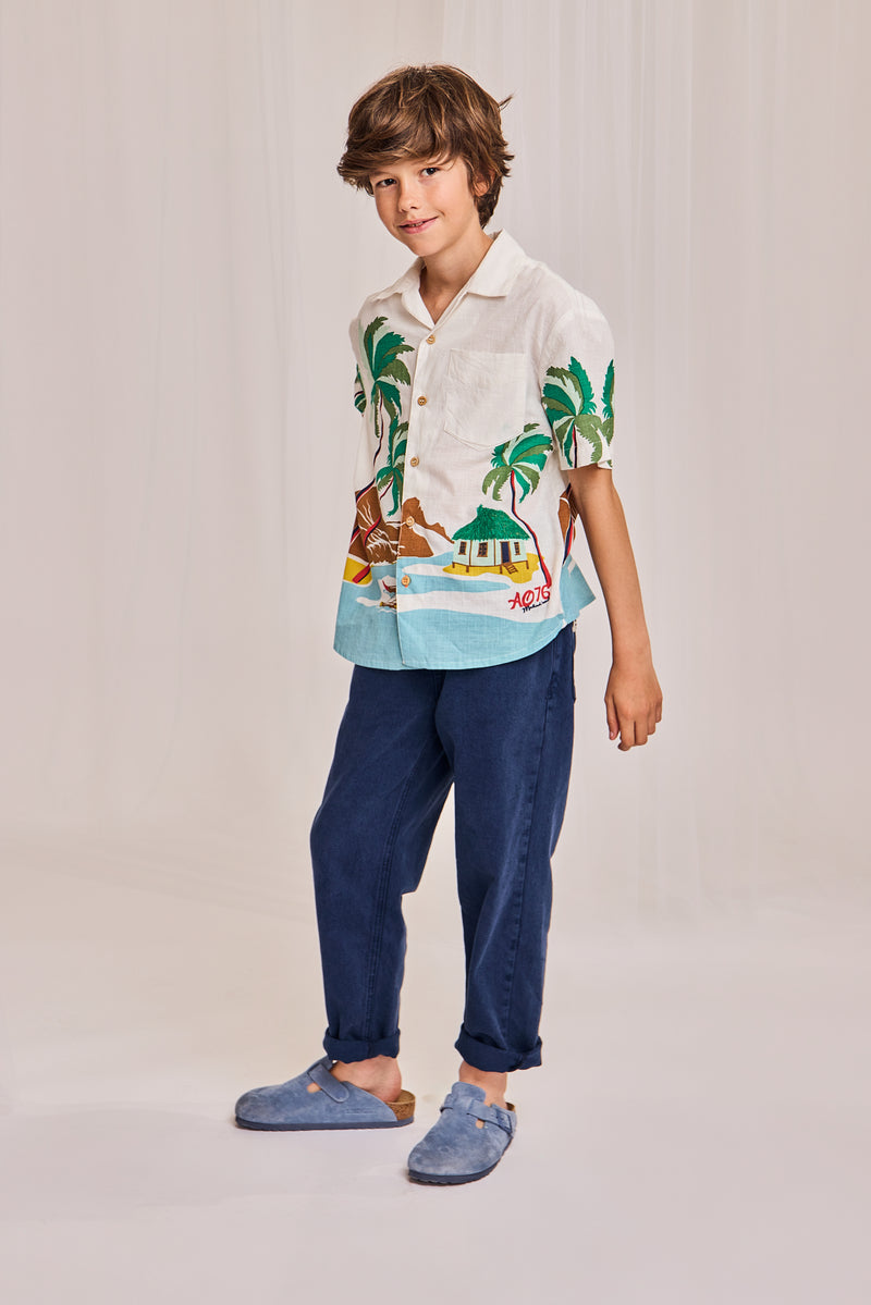 hawaiian malindi shirt 000099 - multicolour