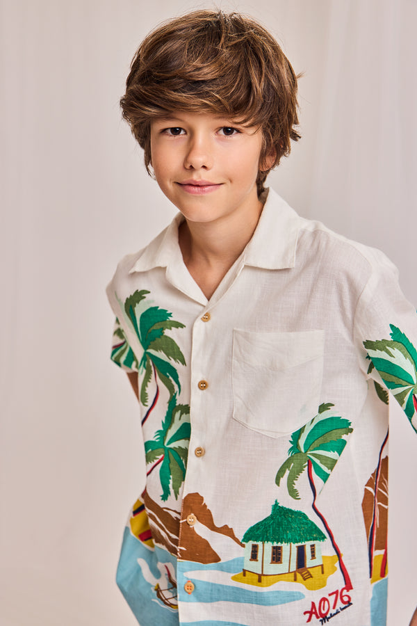 hawaiian malindi shirt 000099 - multicolour