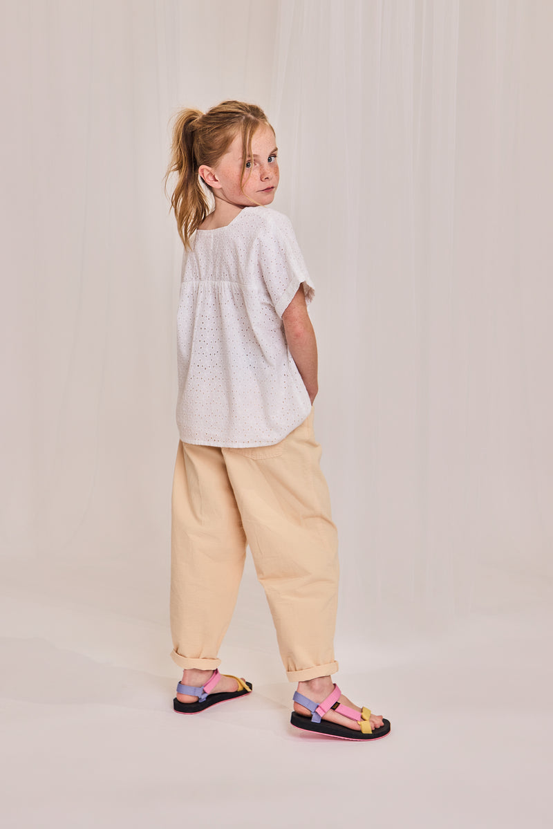 coco ribstop pants 000116 - cream