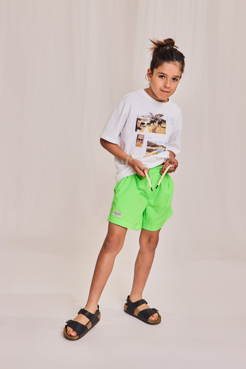 swimshorts plain 000410 - fluo green