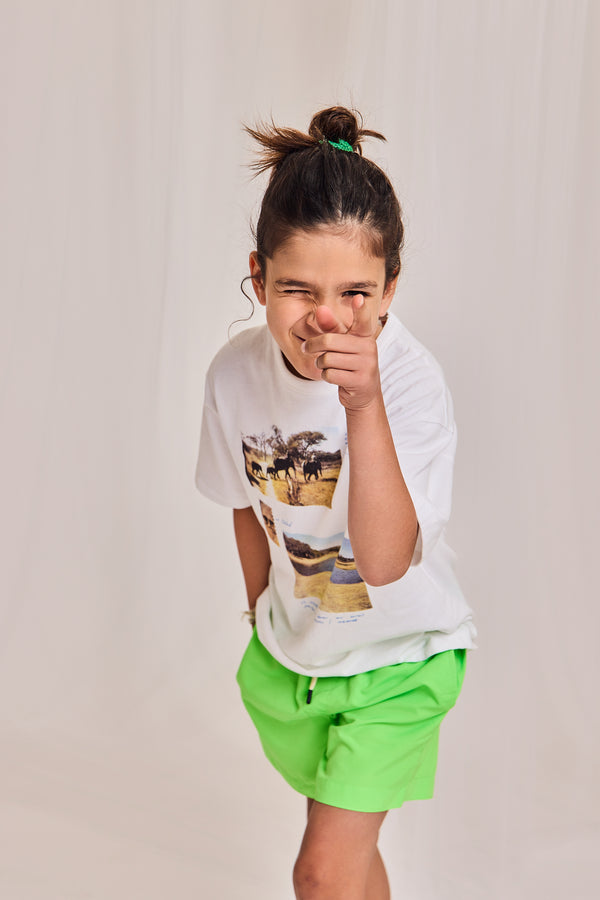 swimshorts plain 000410 - fluo green