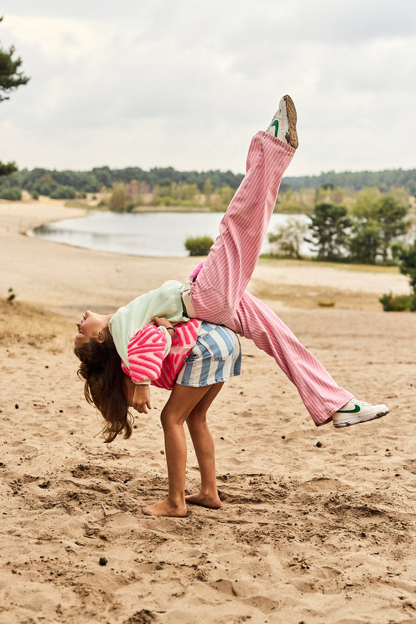 leyla striped pants 000528 - pink