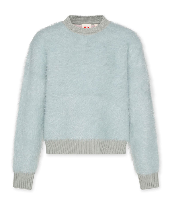 carla c-neck plain - ciel