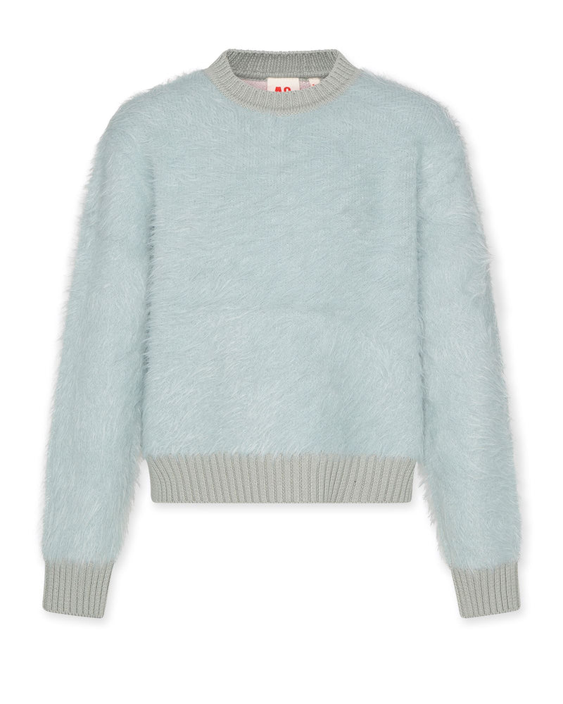 carla c-neck plain - ciel
