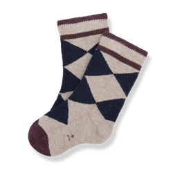 JEPPE intarsia socks - tortora
