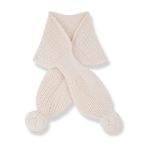 BRUNA-nb KNITWEAR scarf - ecru