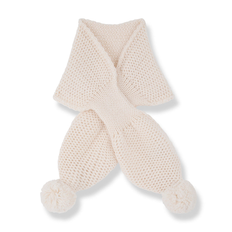 BRUNA-nb KNITWEAR scarf - ecru