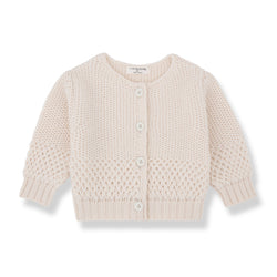 MALENE Newborn KNIT jacket - ecru