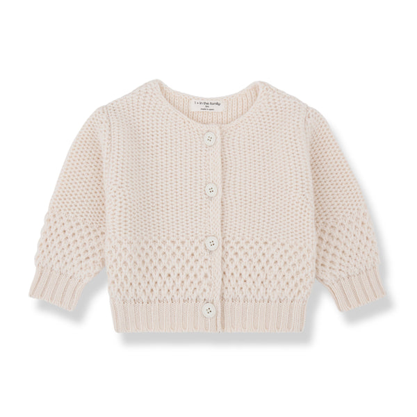 MALENE Newborn KNIT jacket - ecru