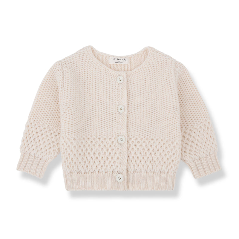 MALENE Newborn KNIT jacket - ecru