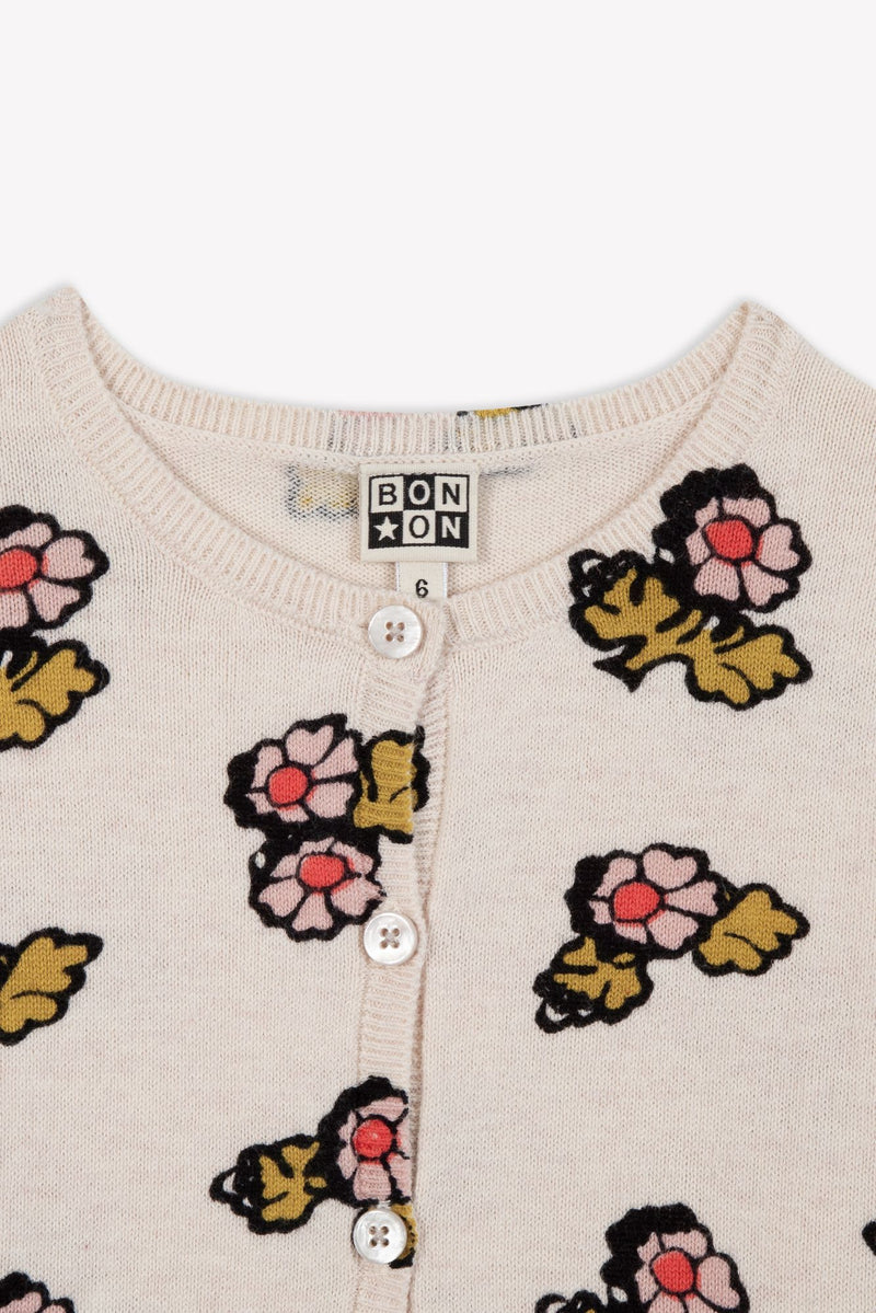 LILOU PRINT Cardigan - FLEUR FAROE BB18032
