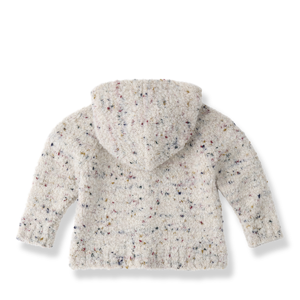 NIKOLAI BOTONATO KNITWEAR hooded jacket - rice