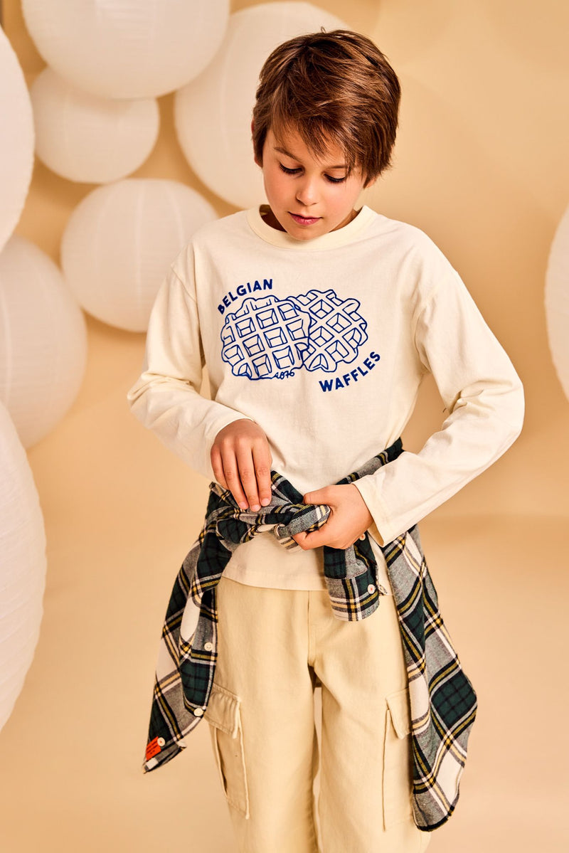 ben t-shirt waffles - 000904 - natural