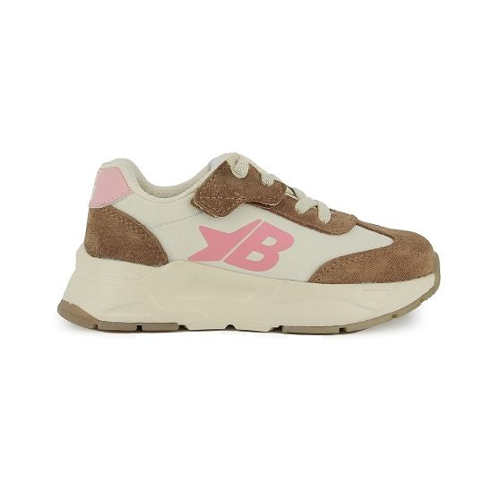 YARD BASKET VELOURS-NYLON - DK CAMEL-CREAM-PINK