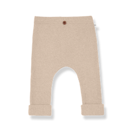 MARTI PLAIN RIB JERSEY leggings - tortora