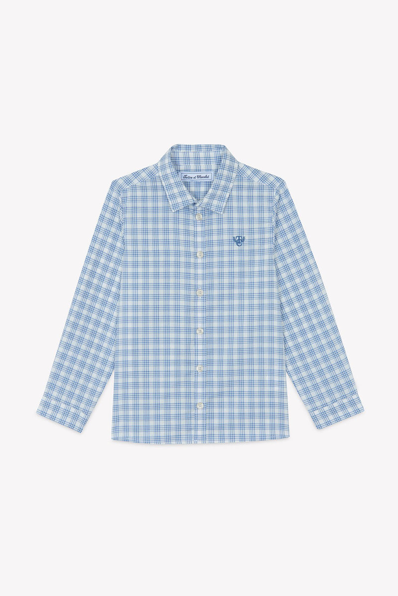 PETIT ROBOT CHEMISE5BIS - Bleu grisé (CB12053)