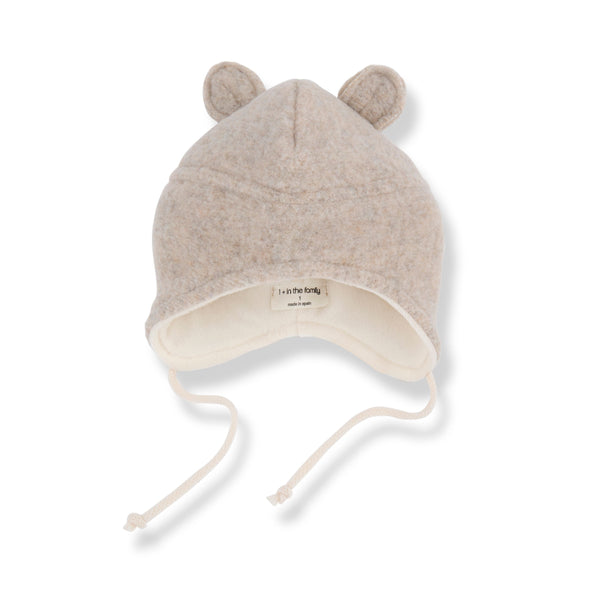 DENNIS RECYCLED WOOL beanie - beige