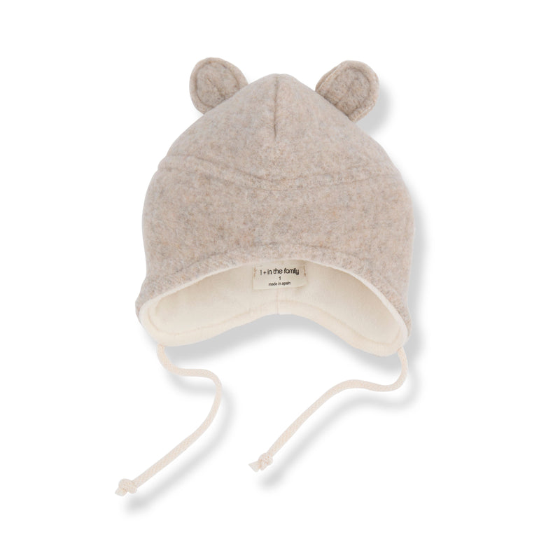 DENNIS RECYCLED WOOL beanie - beige