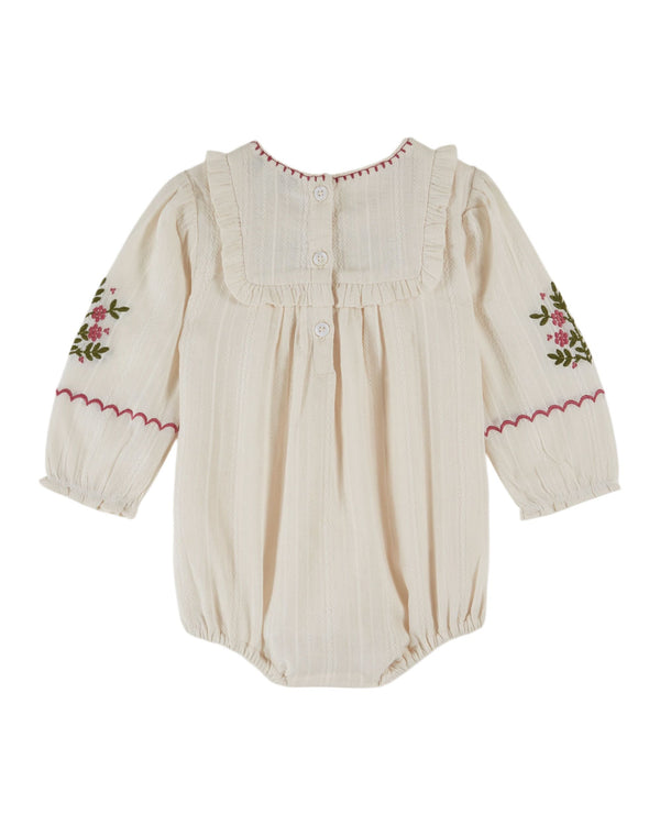 ROSEBUD BABY ROMPER AC200 - CREME