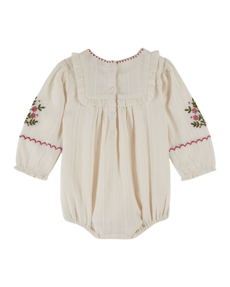 ROSEBUD BABY ROMPER AC200 - CREME