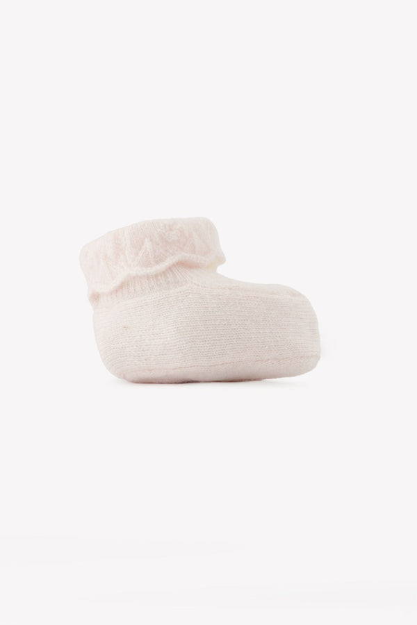 PREMIER TROUSSEAU FILLE CHAUSSONS 4 - Rose pâle (CB89030)