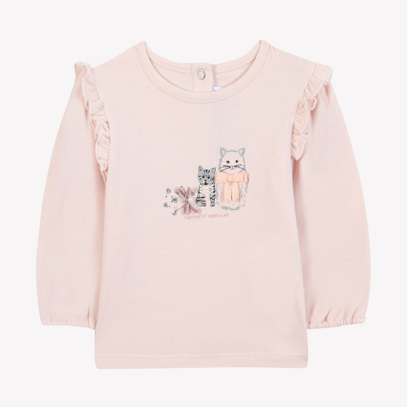 BABY PETITS TRESORS TEE-SHIRT 1 - Rose pâle CB10001