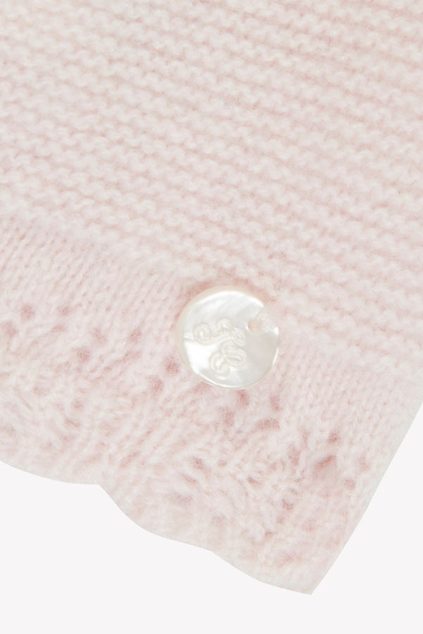 PREMIER TROUSSEAU FILLE BONNET 4 - Rose pâle (CB90030)