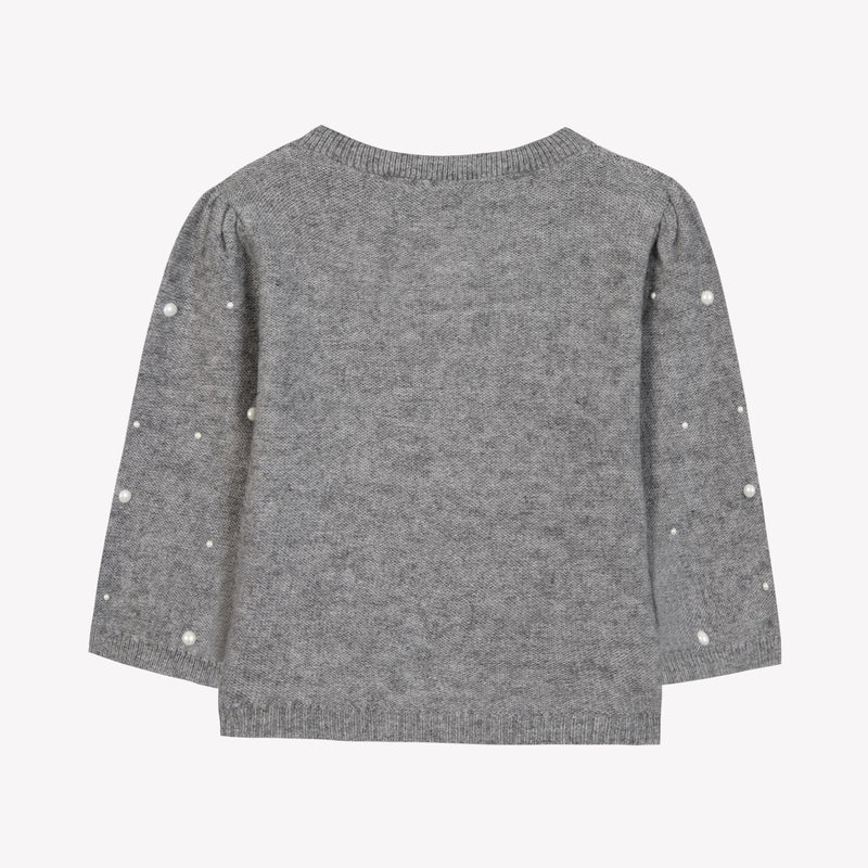 BABY PREPPY WINTER CARDIGAN 8 - Gris moyen chiné CB18141