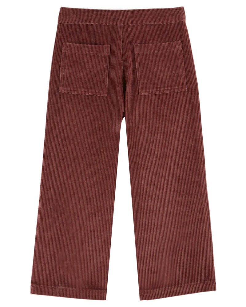 FLOWERS POCKETS TROUSERS AC087 - VIOLINE