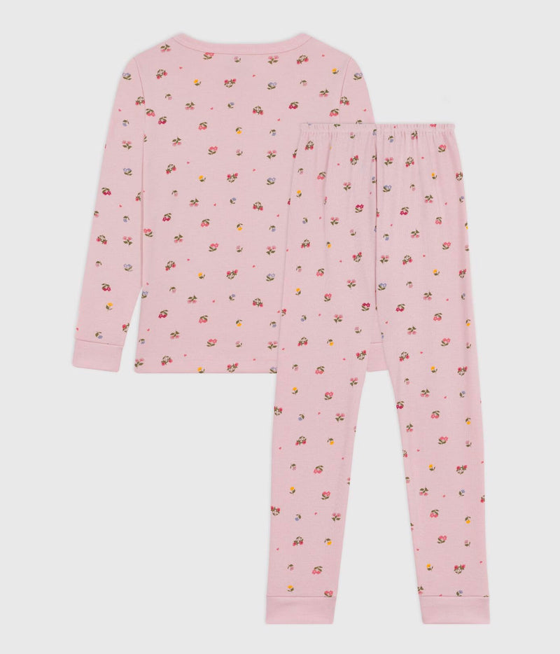 A0EI7 PYJAMAS - Rose Joli/Blanc