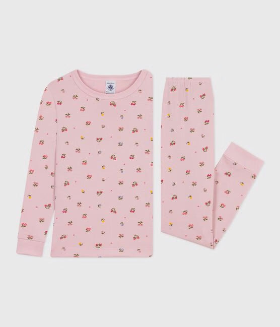A0EI7 PYJAMAS - Rose Joli/Blanc