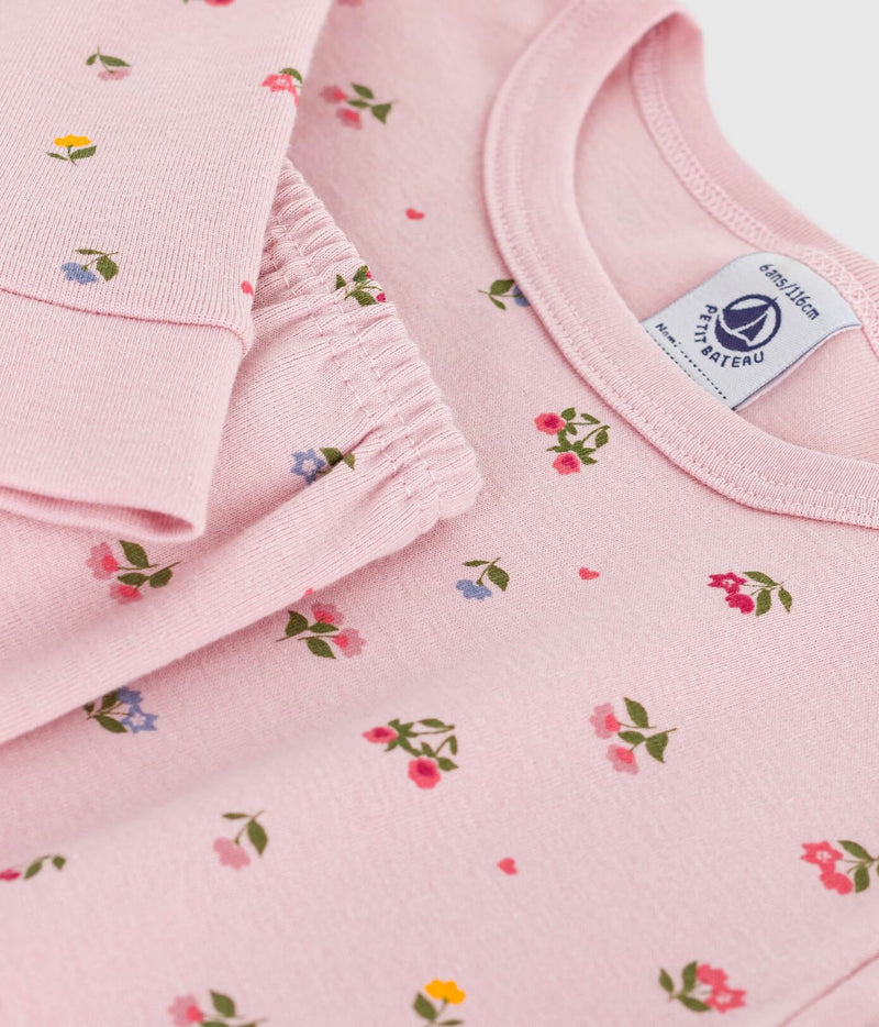 A0EI7 PYJAMAS - Rose Joli/Blanc