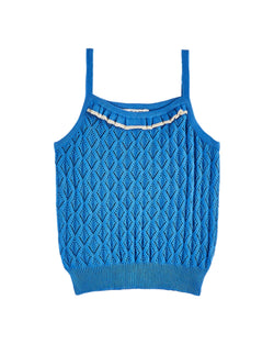 KNIT TANK TOP - LAGON