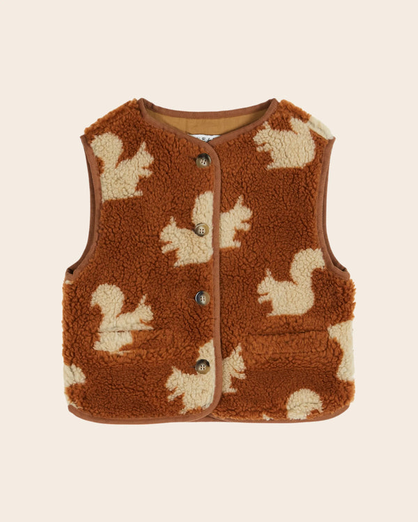 SLEEVELESS JACKET AC175 - ECUREUIL